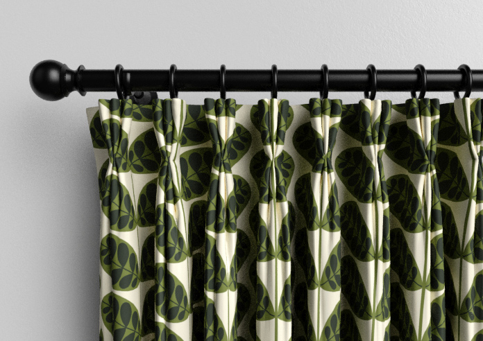 Orla Kiely Botanica Stem, Green - Made to Measure Curtains - Image 11